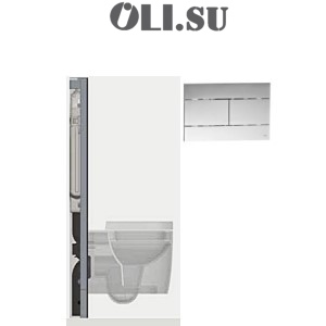 QR-BOX для подвесной сантехники OLI, черный арт. 043571-QRb